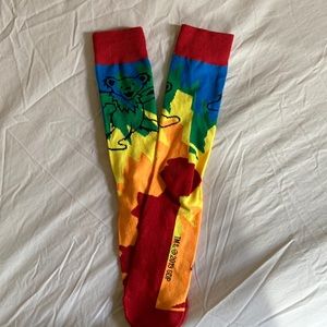 Grateful Dead, dancing bear socks.
